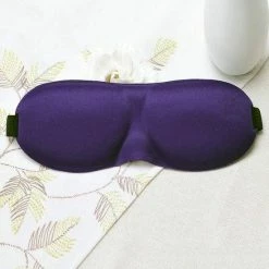 Top 10 ???? Merkloos Premium Zijden - 3D Deluxe - Slaapmasker - Oogmasker - Paars ????