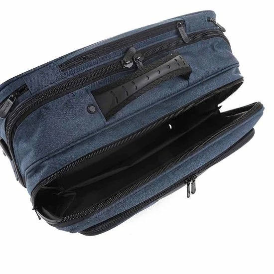 Goedkoopste ???? Dermata Business Laptop Trolley Canvas 3456CV Petrol ❤️ 4 Goedkoopste ???? Dermata Business Laptop Trolley Canvas 3456CV Petrol ❤️ - Afbeelding 2