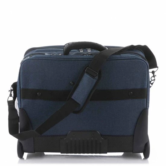 Goedkoopste ???? Dermata Business Laptop Trolley Canvas 3456CV Petrol ❤️ 5 Goedkoopste ???? Dermata Business Laptop Trolley Canvas 3456CV Petrol ❤️ - Afbeelding 3
