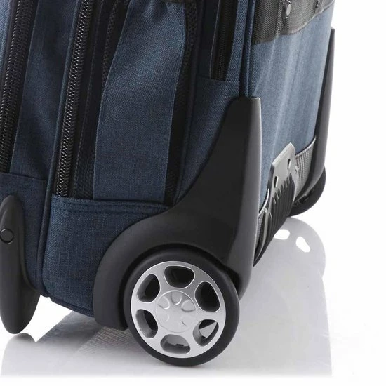 Goedkoopste ???? Dermata Business Laptop Trolley Canvas 3456CV Petrol ❤️ 6 Goedkoopste ???? Dermata Business Laptop Trolley Canvas 3456CV Petrol ❤️ - Afbeelding 4