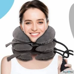 Korting ???? Good4You Memory Foam Reiskussen - Traagschuim Nek Kussen - Comfort Reiskussentje - Travel Pillow - Neksteun Voor Reis, Vliegtuig Of Auto - U-Vorm – Grijs ???? -Samsonite Winkel 550x550 24