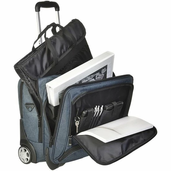 Goedkoopste ???? Dermata Business Laptop Trolley Canvas 3456CV Petrol ❤️ 14 Goedkoopste ???? Dermata Business Laptop Trolley Canvas 3456CV Petrol ❤️ - Afbeelding 12