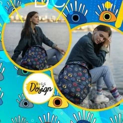 Korting ???? BiggDesign Eye On You Rugzak - Rugtas - Sporttas - Schooltas - Waterdicht - 43cm ✨ -Samsonite Winkel 550x550 256