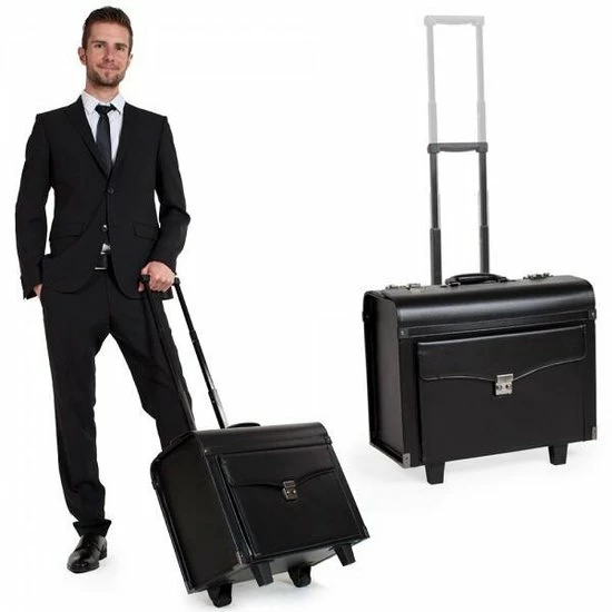 Uitgang ???? Tectake Business - Pilotenkoffer - 43 Cm - Zwart ???? 4 Uitgang ???? Tectake Business - Pilotenkoffer - 43 Cm - Zwart ???? - Afbeelding 2