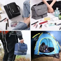 Goedkoopste ???? Rainbecom Toilettassen - Beautycases - Toilettas Met Haak - Reis Organizer - Rood ???? -Samsonite Winkel 550x550 294