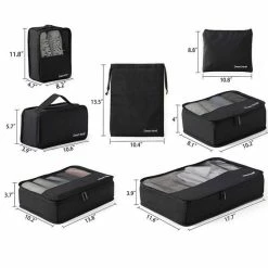 Alternative view of Kopen ✨ Dream Travel Packing Cubes - 7 Delige - Koffer Organizer Set - Premium Kwaliteit - Zwart ????