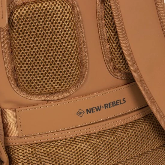 Uitgang ???? New Rebels® Harper - Rugtas - Bruin - Waterbestendig - 13.313121087 - 9L - 28x8x38cm - Rugzak / ???? Backpack ???? 8 Uitgang ???? New Rebels® Harper - Rugtas - Bruin - Waterbestendig - 13.313121087 - 9L - 28x8x38cm - Rugzak / ???? Backpack ???? - Afbeelding 6