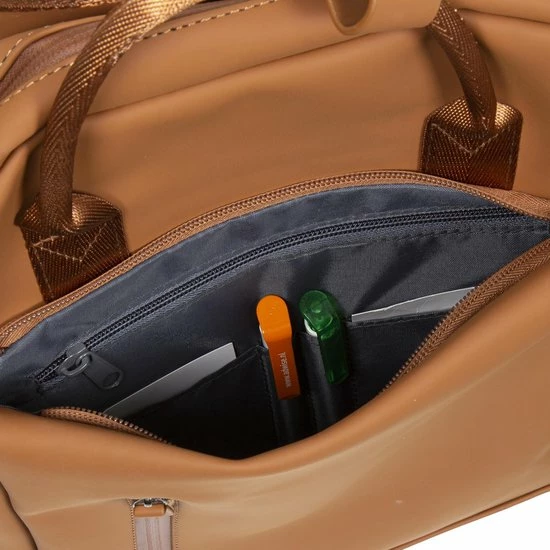 Uitgang ???? New Rebels® Harper - Rugtas - Bruin - Waterbestendig - 13.313121087 - 9L - 28x8x38cm - Rugzak / ???? Backpack ???? 17 Uitgang ???? New Rebels® Harper - Rugtas - Bruin - Waterbestendig - 13.313121087 - 9L - 28x8x38cm - Rugzak / ???? Backpack ???? - Afbeelding 15