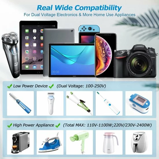 Flash-uitverkoop ???? Ar202 Universele Wereldstekker Met 4 USB-C En USB Poorten - Internationale Reisstekker Voor 150+ Landen - EU - Engeland (UK) - Amerika (USA) - Australië - Azië - Zuid Amerika - Reis Adapter - Wereld Stekker - Oplader – Wit ???? 4 Flash-uitverkoop ???? Ar202 Universele Wereldstekker Met 4 USB-C En USB Poorten - Internationale Reisstekker Voor 150+ Landen - EU - Engeland (UK) - Amerika (USA) - Australië - Azië - Zuid Amerika - Reis Adapter - Wereld Stekker - Oplader – Wit ???? - Afbeelding 2