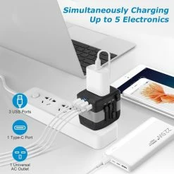 Flash-uitverkoop ???? Ar202 Universele Wereldstekker Met 4 USB-C En USB Poorten - Internationale Reisstekker Voor 150+ Landen - EU - Engeland (UK) - Amerika (USA) - Australië - Azië - Zuid Amerika - Reis Adapter - Wereld Stekker - Oplader – Wit ???? 20 Flash-uitverkoop ???? Ar202 Universele Wereldstekker Met 4 USB-C En USB Poorten - Internationale Reisstekker Voor 150+ Landen - EU - Engeland (UK) - Amerika (USA) - Australië - Azië - Zuid Amerika - Reis Adapter - Wereld Stekker - Oplader – Wit ???? -Samsonite Winkel 550x550 379
