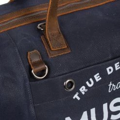 Aanbiedingen ⌛ Mustang® Official Mustang® Genua Sporttas - Weekendtas - Reistas - Sporttas - ???? Handbagage - 42 Liter - Canvas - Blue Denim ???? -Samsonite Winkel 550x550 388