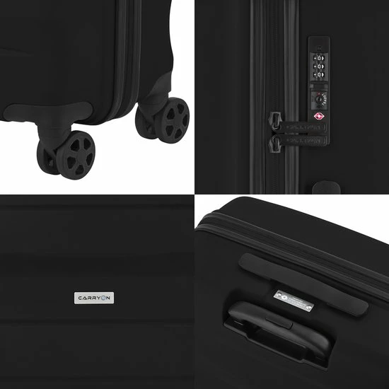 Beste deal ???? CarryOn Porter ® Reiskoffer - 66cm Trolley Met TSA-slot - OKOBAN Registratie - Zwart ⌛ 6 Beste deal ???? CarryOn Porter ® Reiskoffer - 66cm Trolley Met TSA-slot - OKOBAN Registratie - Zwart ⌛ - Afbeelding 4