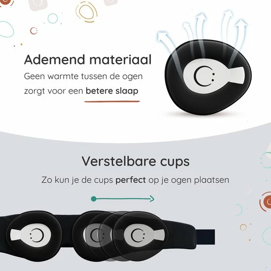 Hete verkoop ⭐ Numsy Luxe 3D Slaapmasker Unisex - Oogmasker Slaap - 100% Verduisterend ???? 5 Hete verkoop ⭐ Numsy Luxe 3D Slaapmasker Unisex - Oogmasker Slaap - 100% Verduisterend ???? - Afbeelding 3