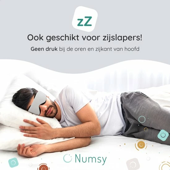 Hete verkoop ⭐ Numsy Luxe 3D Slaapmasker Unisex - Oogmasker Slaap - 100% Verduisterend ???? 6 Hete verkoop ⭐ Numsy Luxe 3D Slaapmasker Unisex - Oogmasker Slaap - 100% Verduisterend ???? - Afbeelding 4