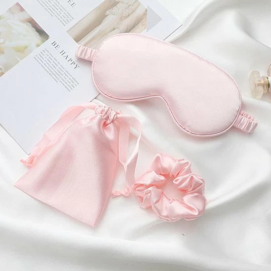 Groothandel ???? Malinsi Slaapmasker 3-in-1 Bijpassend Zakje En Scrunchie - Roze - Oogmasker - Vrouwen - Zijde - Slaapmaskers - Slaap - Cadeau Voor Haar - Sinterklaas & Kerst ???? 6 Groothandel ???? Malinsi Slaapmasker 3-in-1 Bijpassend Zakje En Scrunchie - Roze - Oogmasker - Vrouwen - Zijde - Slaapmaskers - Slaap - Cadeau Voor Haar - Sinterklaas & Kerst ???? - Afbeelding 4