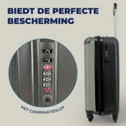 Alternative view of Beste deal ???? MuchoWow® Koffer - Quotes - Spreuken - Mij Niet Bellen. - Groen - Past Binnen 55x40x20 Cm En 55x35x25 Cm - ???? Handbagage - Trolley - Fotokoffer ????