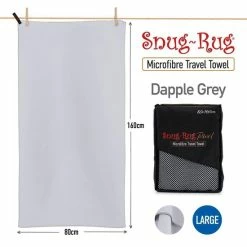 Korting ???? Snug Rug - Handdoeken - Microvezel Handdoek - Badhanddoeken - Badlaken - Reishanddoek - Badhanddoek - Badlakens - 80 X 160 Cm - Grijs ⭐
