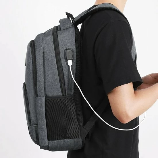 Gloednieuw ???? Laptoprugzak, Rugzak Voor Heren Met USB-aansluiting, Schoolrugzak Voor Jongens, Tieners Met 15,6-inch Laptopcompartiment Voor Werk, School En Reizen, 35L ???? 4 Gloednieuw ???? Laptoprugzak, Rugzak Voor Heren Met USB-aansluiting, Schoolrugzak Voor Jongens, Tieners Met 15,6-inch Laptopcompartiment Voor Werk, School En Reizen, 35L ???? - Afbeelding 2