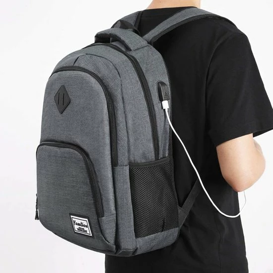 Gloednieuw ???? Laptoprugzak, Rugzak Voor Heren Met USB-aansluiting, Schoolrugzak Voor Jongens, Tieners Met 15,6-inch Laptopcompartiment Voor Werk, School En Reizen, 35L ???? 5 Gloednieuw ???? Laptoprugzak, Rugzak Voor Heren Met USB-aansluiting, Schoolrugzak Voor Jongens, Tieners Met 15,6-inch Laptopcompartiment Voor Werk, School En Reizen, 35L ???? - Afbeelding 3