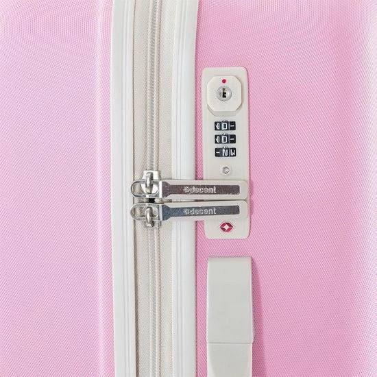 Gloednieuw ⭐ Decent Star Maxx Large Koffer - 76 Cm - TSA Slot - Pastel Roze ???? 9 Gloednieuw ⭐ Decent Star Maxx Large Koffer - 76 Cm - TSA Slot - Pastel Roze ???? - Afbeelding 7