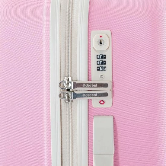 Gloednieuw ⭐ Decent Star Maxx Large Koffer - 76 Cm - TSA Slot - Pastel Roze ???? 10 Gloednieuw ⭐ Decent Star Maxx Large Koffer - 76 Cm - TSA Slot - Pastel Roze ???? - Afbeelding 8