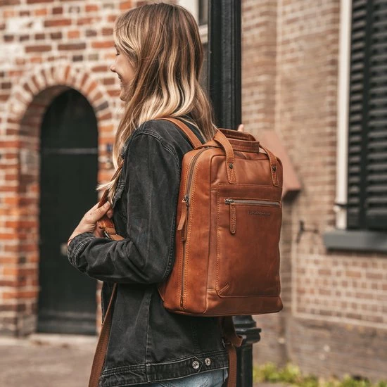 Beste deal ???? The Chesterfield Brand Leren Rugzak Cognac Honolulu ???? 4 Beste deal ???? The Chesterfield Brand Leren Rugzak Cognac Honolulu ???? - Afbeelding 2