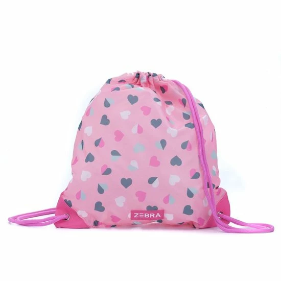 Gloednieuw ???? Zebra Trends Gymtas - Hearts Pink ???? 3 Gloednieuw ???? Zebra Trends Gymtas - Hearts Pink ????