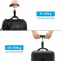 Alternative view of Aanbiedingen ???? IGOODS Digitale Kofferweegschaal - Bagageweegschaal Tot 50KG - Bagage Weegschaal Inclusief Batterij - AEB00105 ????