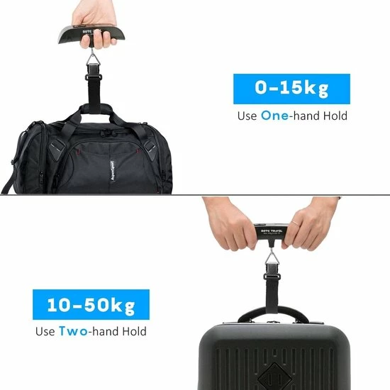 Aanbiedingen ???? IGOODS Digitale Kofferweegschaal - Bagageweegschaal Tot 50KG - Bagage Weegschaal Inclusief Batterij - AEB00105 ???? 4 Aanbiedingen ???? IGOODS Digitale Kofferweegschaal - Bagageweegschaal Tot 50KG - Bagage Weegschaal Inclusief Batterij - AEB00105 ???? - Afbeelding 2
