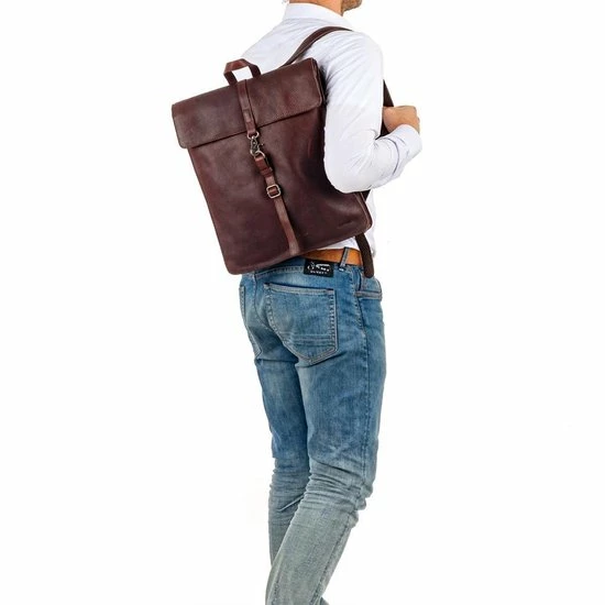 Goedkoop ???? Burkely Antique Avery Unisex Leren Rugzak - Bruin ???? 8 Goedkoop ???? Burkely Antique Avery Unisex Leren Rugzak - Bruin ???? - Afbeelding 6
