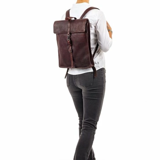 Goedkoop ???? Burkely Antique Avery Unisex Leren Rugzak - Bruin ???? 9 Goedkoop ???? Burkely Antique Avery Unisex Leren Rugzak - Bruin ???? - Afbeelding 7