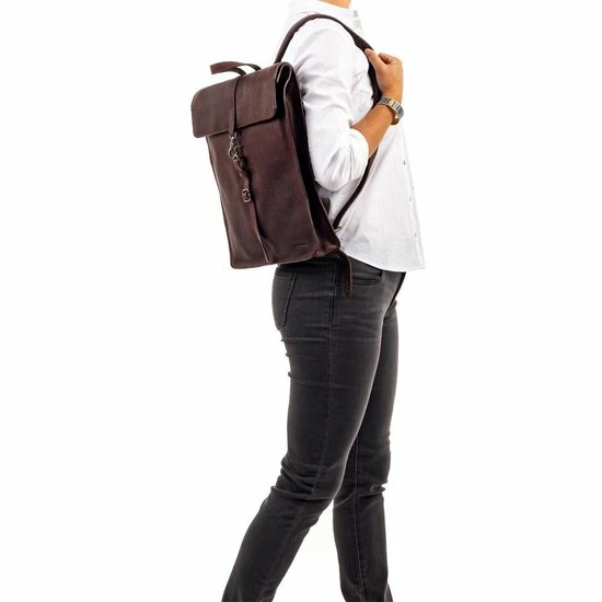 Goedkoop ???? Burkely Antique Avery Unisex Leren Rugzak - Bruin ???? 10 Goedkoop ???? Burkely Antique Avery Unisex Leren Rugzak - Bruin ???? - Afbeelding 8