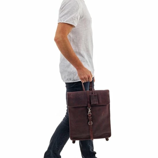 Goedkoop ???? Burkely Antique Avery Unisex Leren Rugzak - Bruin ???? 12 Goedkoop ???? Burkely Antique Avery Unisex Leren Rugzak - Bruin ???? - Afbeelding 10