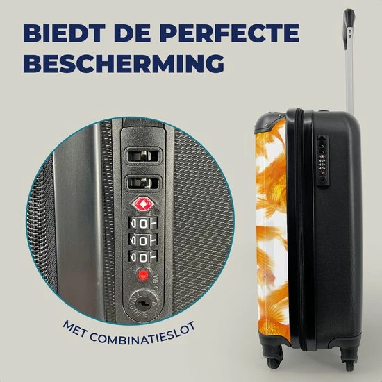 Beste deal ???? MuchoWow® Koffer - Goudvissen - Wit - Vissen - Past Binnen 55x40x20 Cm En 55x35x25 Cm - ???? Handbagage - Trolley - Fotokoffer - Cabin Size - Print ???? 4 Beste deal ???? MuchoWow® Koffer - Goudvissen - Wit - Vissen - Past Binnen 55x40x20 Cm En 55x35x25 Cm - ???? Handbagage - Trolley - Fotokoffer - Cabin Size - Print ???? - Afbeelding 2