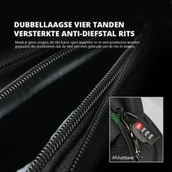 Goedkoop ✔️ Brandie® - Rugzak - Laptop Rugzak Tot 15.6 Inch Voor Unisex - Schooltas - Waterdicht - Anti-diefstal TSA Slot - USB Poort - Met Regenhoes - Schoudertas Voor Reizen En Zakelijk Werk - Gewicht 1.3KG - Maat18*30*47 Inch - Zwart ???? -Samsonite Winkel 550x550 732