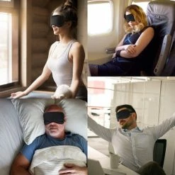 Alternative view of Promo ✔️ Northwall Premium Zijden Slaapmasker Met Opbergzakje - 100% Verduisterend Oogmasker - Verstelbaar - Zwart ????