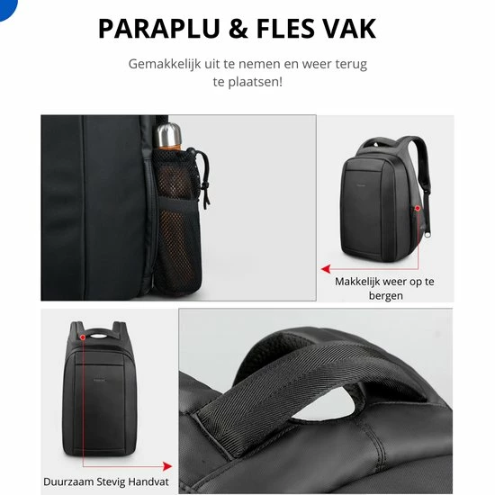 Flash-uitverkoop ???? Thuys Anti Diefstal Rugzak - Anti Diefstal Tas USB En AUX - Anti Theft ???? Backpack Waterafstotend - Voor 15.6 Inch Laptop - Hoogwaardig ???? 4 Flash-uitverkoop ???? Thuys Anti Diefstal Rugzak - Anti Diefstal Tas USB En AUX - Anti Theft ???? Backpack Waterafstotend - Voor 15.6 Inch Laptop - Hoogwaardig ???? - Afbeelding 2