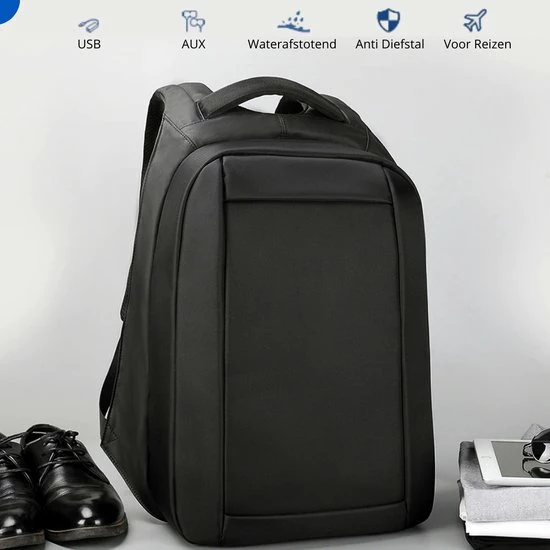 Flash-uitverkoop ???? Thuys Anti Diefstal Rugzak - Anti Diefstal Tas USB En AUX - Anti Theft ???? Backpack Waterafstotend - Voor 15.6 Inch Laptop - Hoogwaardig ???? 9 Flash-uitverkoop ???? Thuys Anti Diefstal Rugzak - Anti Diefstal Tas USB En AUX - Anti Theft ???? Backpack Waterafstotend - Voor 15.6 Inch Laptop - Hoogwaardig ???? - Afbeelding 7
