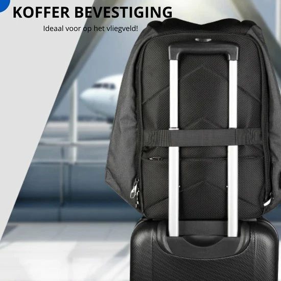 Flash-uitverkoop ???? Thuys Anti Diefstal Rugzak - Anti Diefstal Tas USB En AUX - Anti Theft ???? Backpack Waterafstotend - Voor 15.6 Inch Laptop - Hoogwaardig ???? 11 Flash-uitverkoop ???? Thuys Anti Diefstal Rugzak - Anti Diefstal Tas USB En AUX - Anti Theft ???? Backpack Waterafstotend - Voor 15.6 Inch Laptop - Hoogwaardig ???? - Afbeelding 9