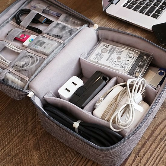 Aanbiedingen ???? Fop En Bij Travelorganizer Electronica Grijs - Reis Organiser Oplader - Opberger Vakantie / Travel - Reisorganizer ???? 4 Aanbiedingen ???? Fop En Bij Travelorganizer Electronica Grijs - Reis Organiser Oplader - Opberger Vakantie / Travel - Reisorganizer ???? - Afbeelding 2