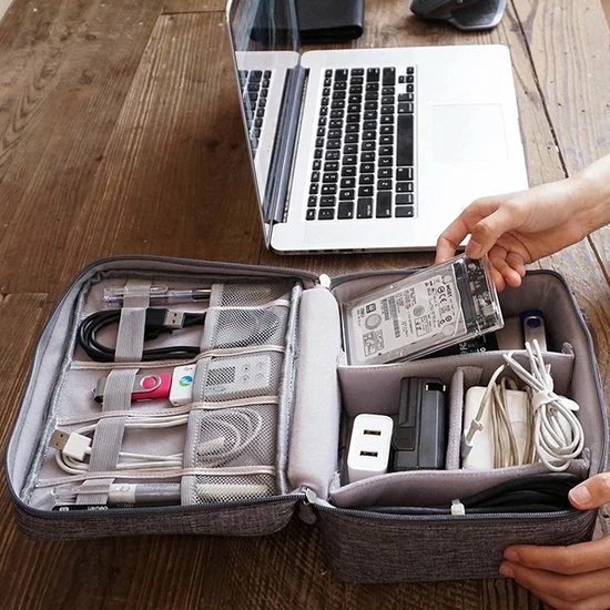 Aanbiedingen ???? Fop En Bij Travelorganizer Electronica Grijs - Reis Organiser Oplader - Opberger Vakantie / Travel - Reisorganizer ???? 8 Aanbiedingen ???? Fop En Bij Travelorganizer Electronica Grijs - Reis Organiser Oplader - Opberger Vakantie / Travel - Reisorganizer ???? - Afbeelding 6