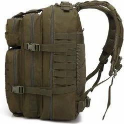 Alternative view of Beste Verkoop ???? Hoobi® Army ???? Backpack In Camouflage Groen - Grote Capaciteit - Tactical Rugzak - Waterdichte Militaire Rugtas – Outdoor Survival Tas - 50L Inhoud ????