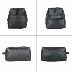 Alternative view of Uitgang ???? Fana Bags Toilettas Vintage Leather Look - Toilettas/make-up Tas Met Handvat Voor Heren/dames - Reis Toilettassen - ???? Handbagage ????