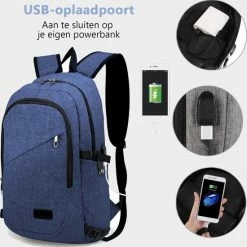 Nieuw ⭐ Kono Rugzak - Laptoptas 15 6 Inch - Rugtas Voor Mannen/Vrouwen - Schooltas Met USB Poort- Tas Voor School, Werk En Reizen - Blauw (E6715 NY) ???? 23 Nieuw ⭐ Kono Rugzak - Laptoptas 15 6 Inch - Rugtas Voor Mannen/Vrouwen - Schooltas Met USB Poort- Tas Voor School, Werk En Reizen - Blauw (E6715 NY) ???? -Samsonite Winkel 550x553 5