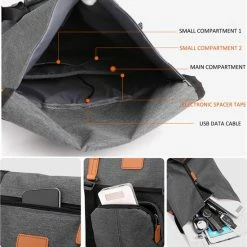 Kopen ???? Merkloos Rugzak - 15.6 Inch Laptoptas - Rugzakken - Kerstmis - Kerstfeest - ???? Christmas Gift - Waterdichte - Met Laptopvak - Heren - Dames - Jongens - Meisjes - Grijs - Zwart ???? -Samsonite Winkel 550x555 1