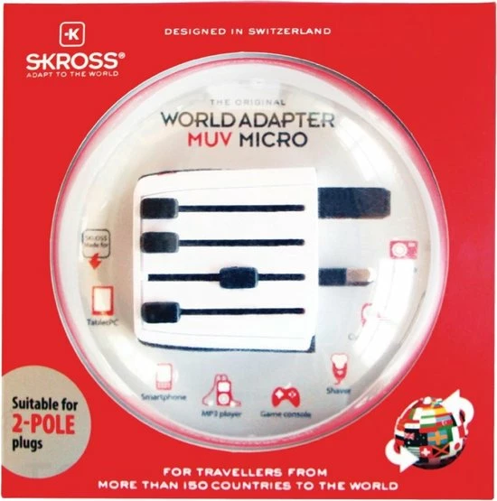 Gloednieuw ???? SKROSS Reisstekker World Adapter MUV Micro ???? 7 Gloednieuw ???? SKROSS Reisstekker World Adapter MUV Micro ???? - Afbeelding 5