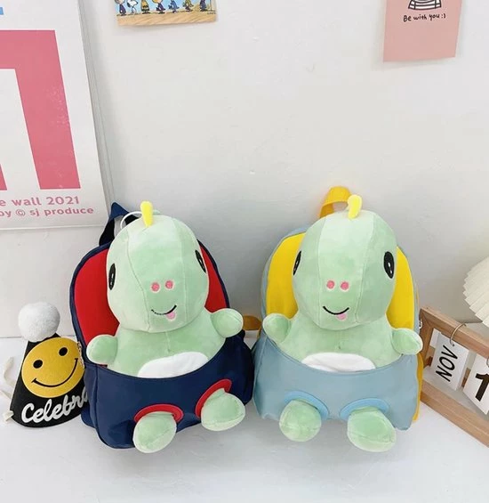 Beste Verkoop ???? Merkloos Rugtasje - Rugzak - Schooltas Met Knuffel Dinosaurus Lichtblauw - Geel - Dino - Jongens - Meisjes - Cadeau - Sinterklaas - Kerst - 1 Jaar - 2 Jaar ???? 5 Beste Verkoop ???? Merkloos Rugtasje - Rugzak - Schooltas Met Knuffel Dinosaurus Lichtblauw - Geel - Dino - Jongens - Meisjes - Cadeau - Sinterklaas - Kerst - 1 Jaar - 2 Jaar ???? - Afbeelding 3