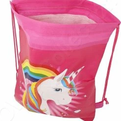 Alternative view of Beste Pirce ???? Owo Collection Unicorn Eenhoorn Rainbow Regenboog Rugtas - Tas - Rugzak - Gymtas - Kinderrugzak - 35cm X 28cm - Donker Roze ????