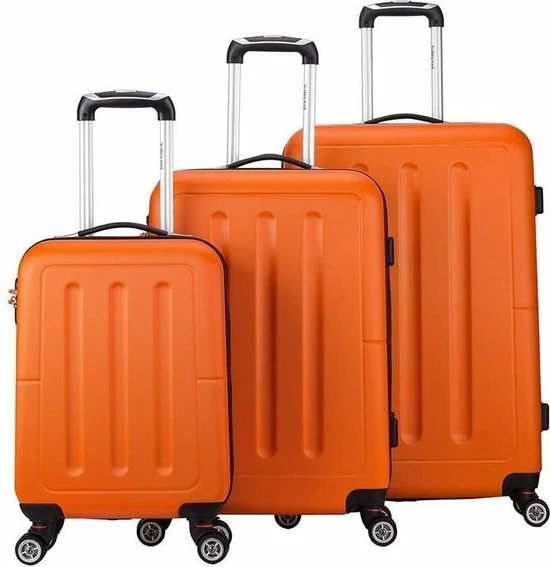 Nieuw ???? Decent Neon Fix ???? Handbagage Koffer - 55 Cm - Oranje ⭐ 15 Nieuw ???? Decent Neon Fix ???? Handbagage Koffer - 55 Cm - Oranje ⭐ - Afbeelding 13