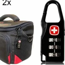 Coupon ???? Merkloos 2x Kofferslot Bagageslotje Hangslot Met Cijferslot ????